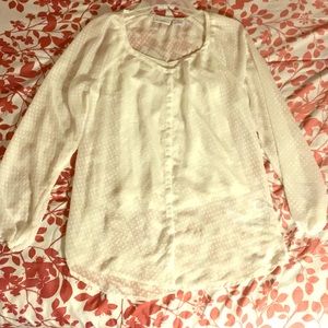 Liz Claiborne Pretty white blouse for women.